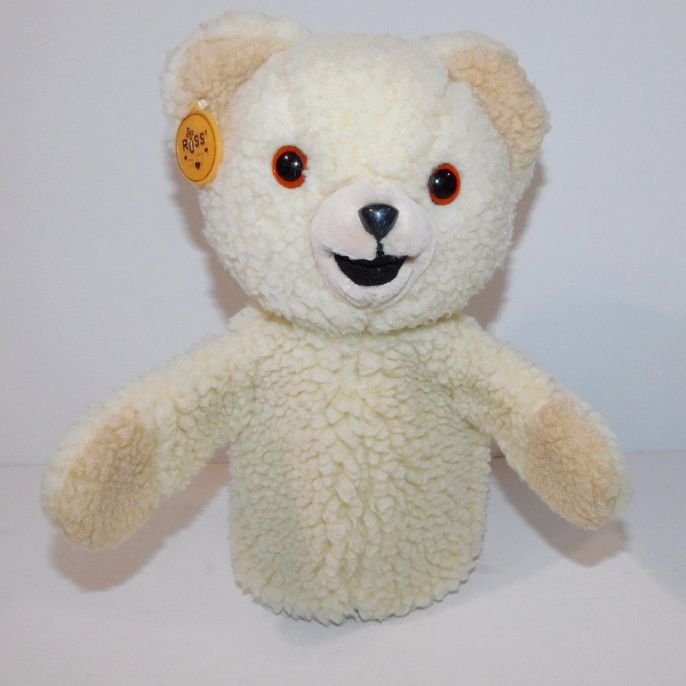 SNUGGLE Bear Puppet VTG 1986 Russ Lever Brothers Fabric Softener Mascot w Tag